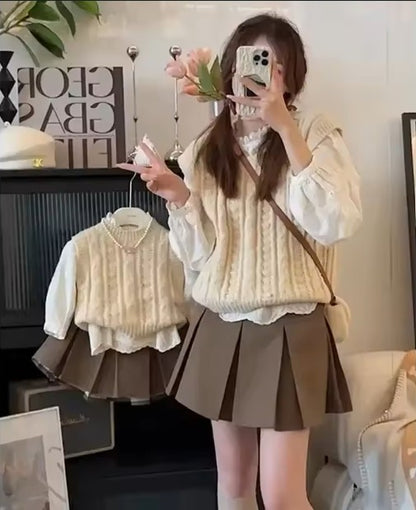 Ziilo™ | Moeder & Dochter Knit & Charm Duo Set